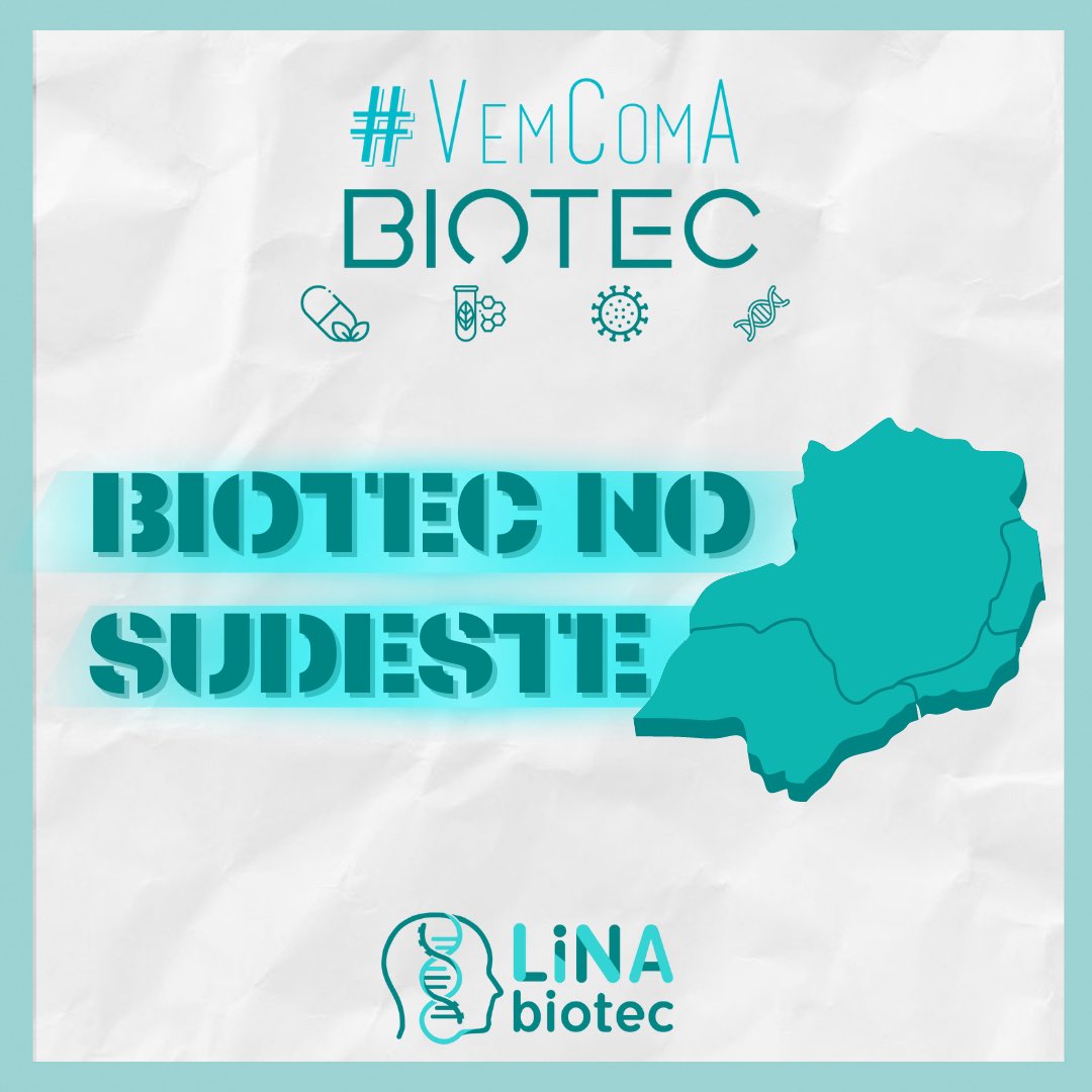 LiNAbiotec's tweet photo. O Vem com a Biotec de hoje abordará os setores biotecnológicos que mais vem se destacando na região Sudeste do Brasil. Além disso, de bônus iremos conhecer algumas cores que representam diversas áreas da Biotecnologia. 💙

#biotecnologia #unidaforteatuante #sudeste #vemcomabiotec https://t.co/awNkDXWEL3