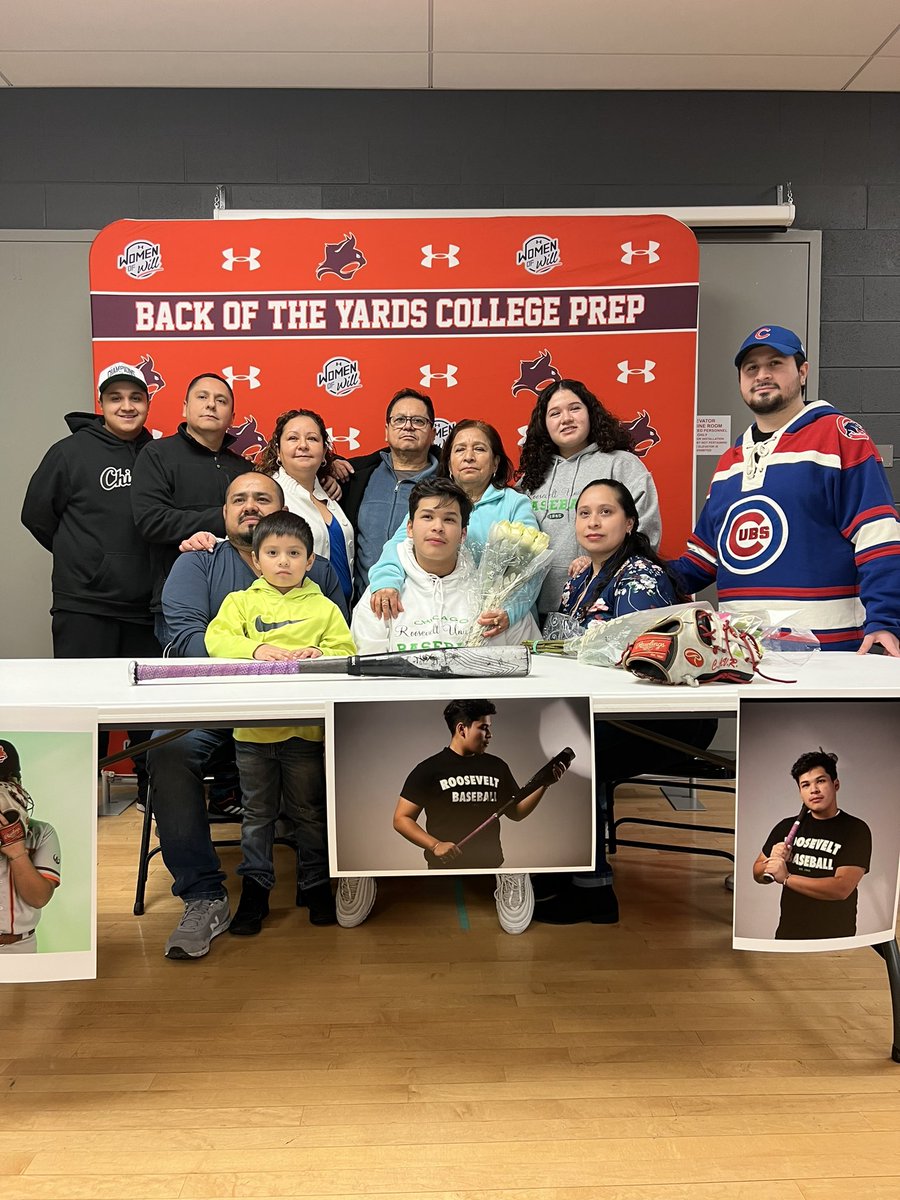 Congrats to Carlos Villasenor on signing his letter of commitment to play baseball at <a href="/RooseveltU/">Roosevelt University</a>!