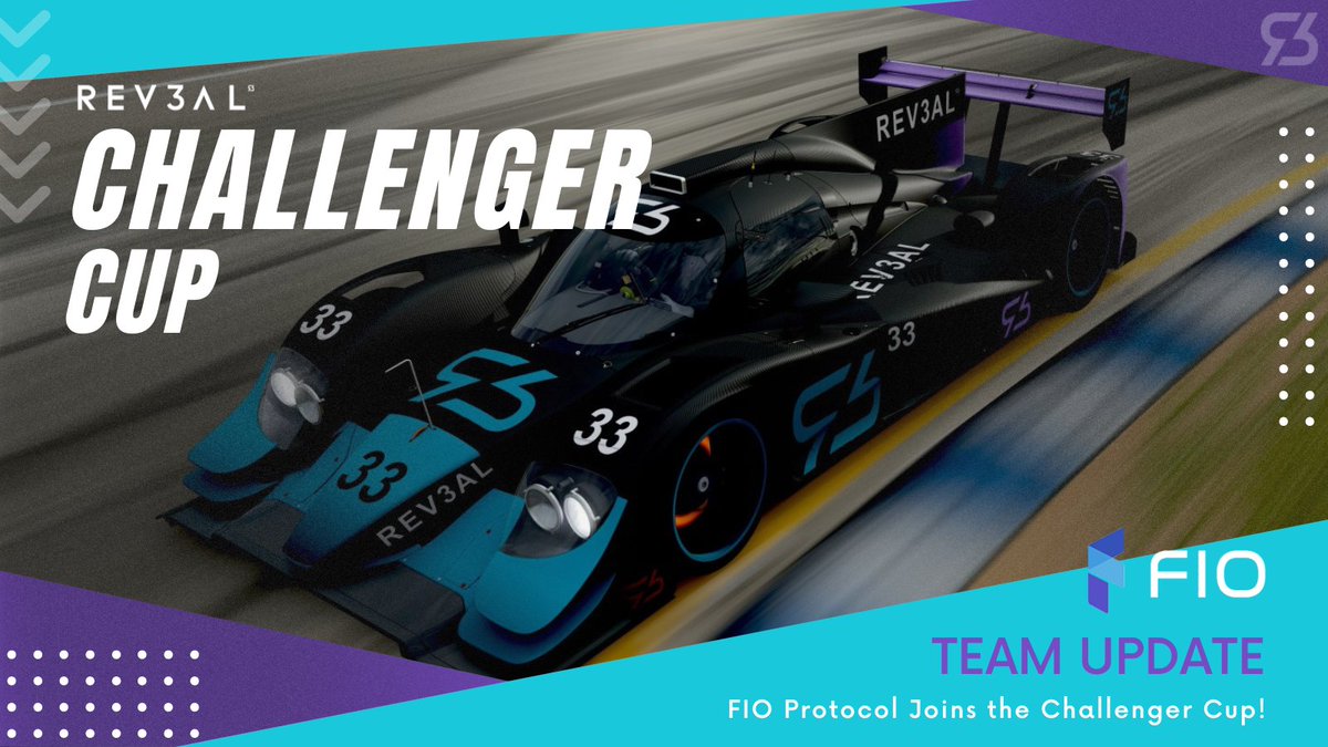 Rev3alTech's tweet photo. We are excited to announce that @joinFIO has joined the #REV3AL Challenger Cup! They will be on track and racing in our partner invitational series! 

#eSports #web3gaming #web3community #Web3 #ForzaMotorsport #Simracing #gamingcommunity #iRacing #Microsoft https://t.co/16Ck7NRJIJ