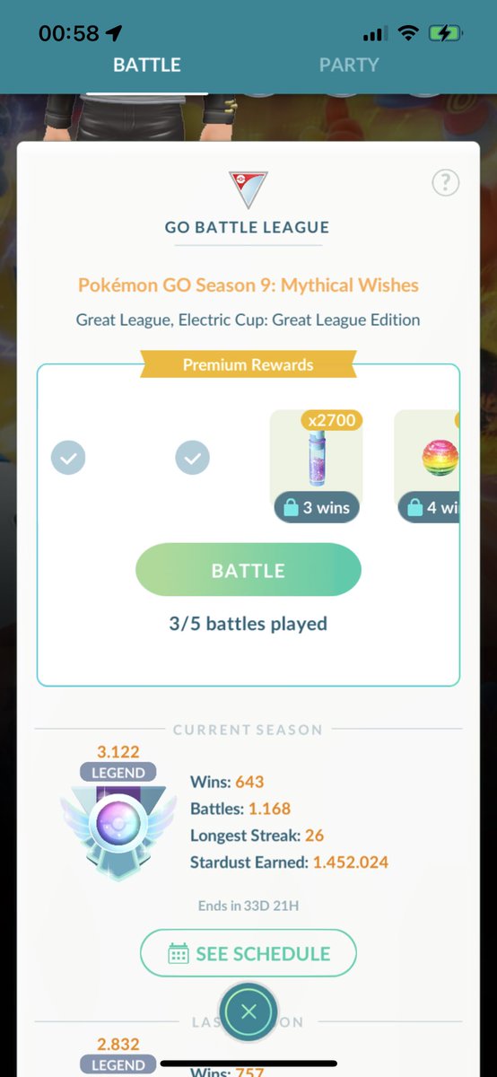 Insane run this evening to get from 2700 to 3120 in Electric cup. Went on a 26 win streak!! Shoutout to <a href="/Triptando/">Tristan</a> for the team donkL. Who was worried?