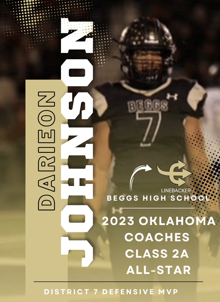Beggs Demon Football (@goldendemonfb) on Twitter photo Beggs America, please join us in congratulating two very deserving young men of a very proud accomplishment. Seniors <a href="/kadenstanton9/">Kaden Stanton</a> and <a href="/darieon_j/">Darieon Johnson</a> were selected by the Oklahoma Coaches Association as two of the top players in the state this past season. Beggs America, please join us in congratulating two very deserving young men of a very proud accomplishment. Seniors <a href="/kadenstanton9/">Kaden Stanton</a> and <a href="/darieon_j/">Darieon Johnson</a> were selected by the Oklahoma Coaches Association as two of the top players in the state this past season.