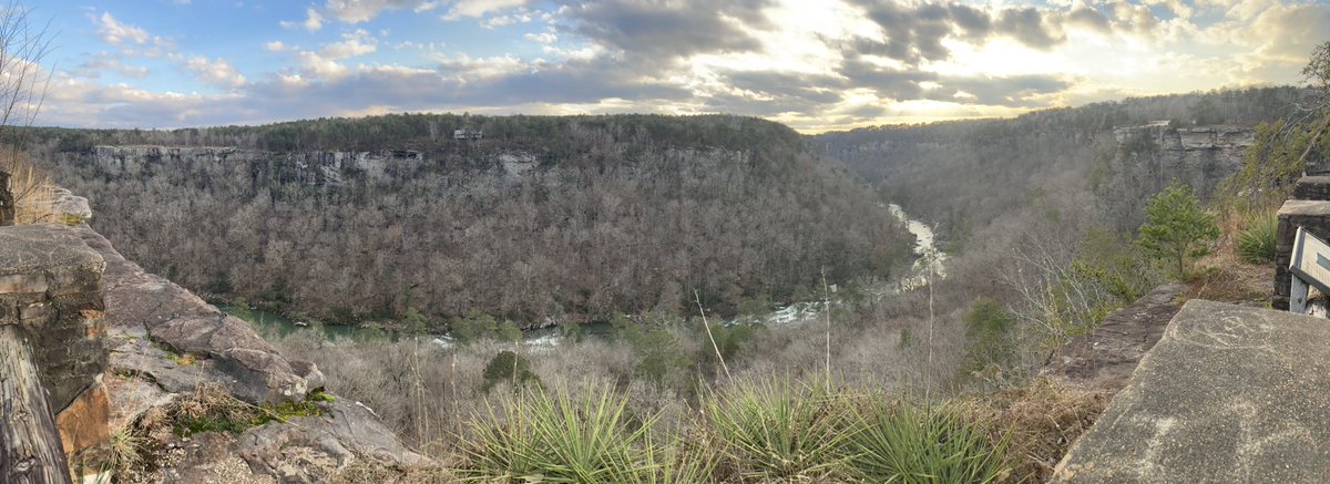 Little River Canyon, Alabama this afternoon.