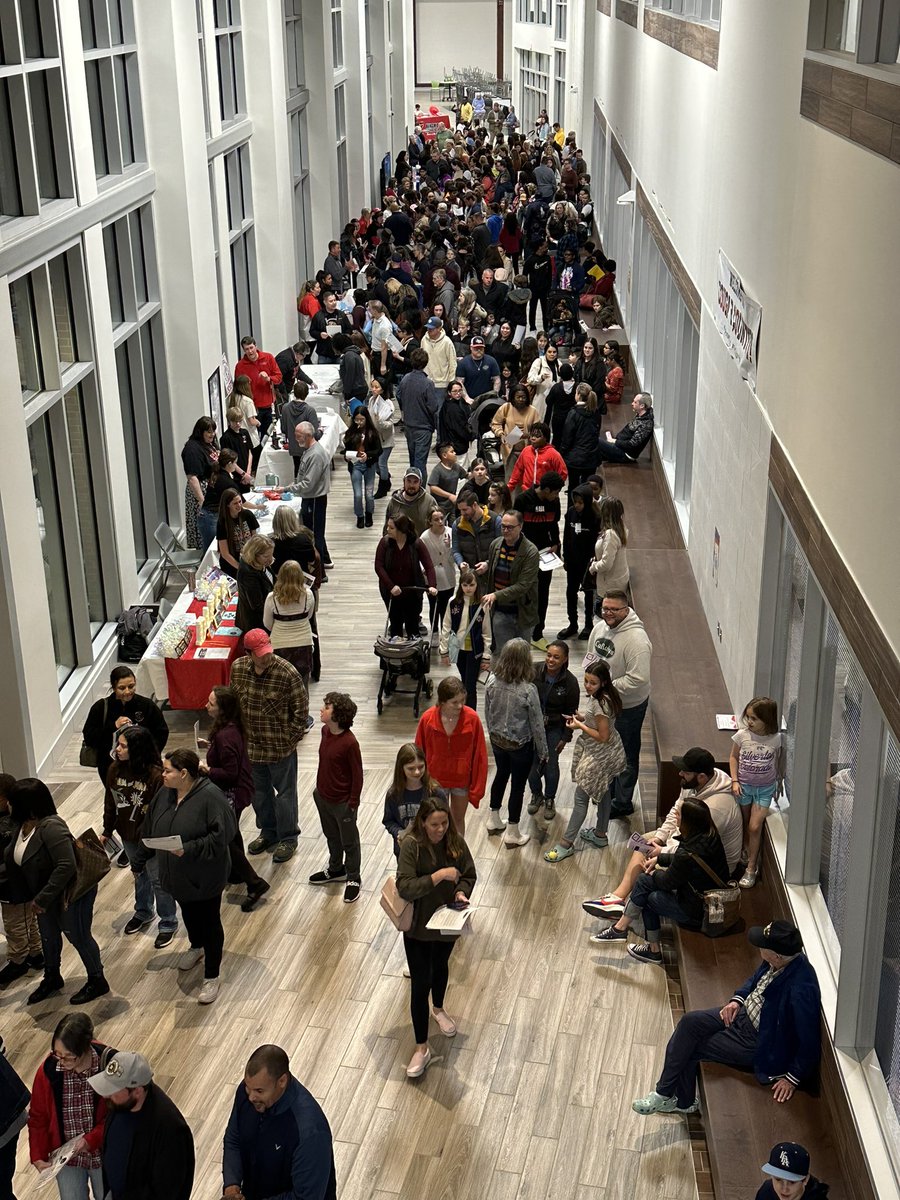 Rising 6th graders and families fill the halls for Parent Night to learn about courses &amp; to meet 6th grade staff! What an awesome group! #KMSCougarPride