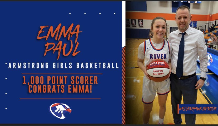 AHS_ladyballers's tweet photo. She did it! #5 Emma Paul has become a 1000th pt scorer! ☄️ 
We are so proud of your hard work and dedication!! 
@wpialgbb @HighTop_Sports @BREAL412 @wpialsportsnews @TribLiveHSSN https://t.co/Ewb3lyp1GP