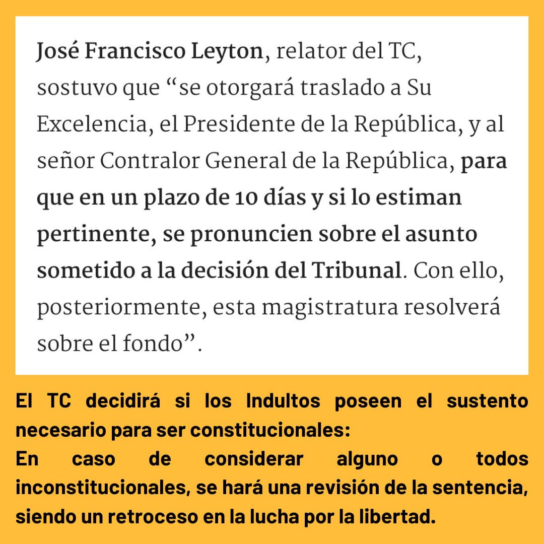 Gapp_DDHH's tweet photo. (2) 🔴De los 13 indultos otorgados se revisaran 7:
-Jorge Mateluna
-Luis Castillo
-Felipe Santana
-Claudio Romero
-Bastian Campos
-Brandon Rojas
-Jordano Santander https://t.co/i7rWczZBLy