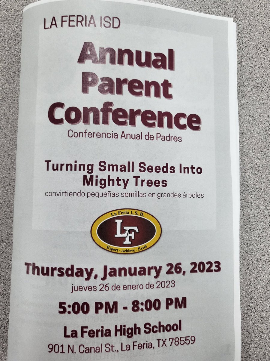 CoachEsquivel3's tweet photo. Annual Parent Conference @LaFeriaISD came to check out sessions that will help our little ones. Heard the writing session is great! π #ProudHusband #ParentConference #STAAR https://t.co/VgFM3ndsRl