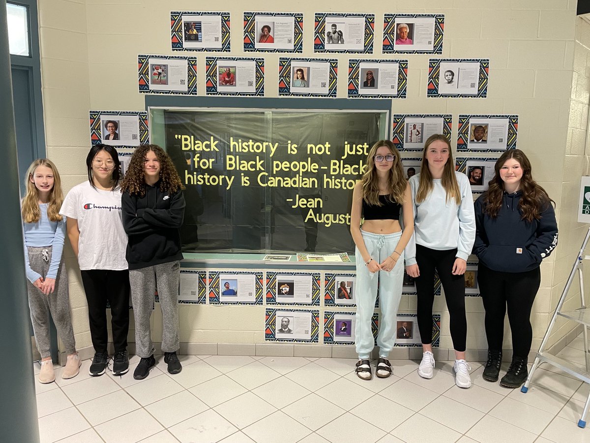 Our L.E.A.D Team (Leaders in Equity, Anti-Racism, and Diversity) are building 1 of 5 interactive learning displays for Black History Month.
