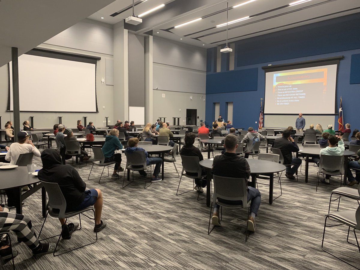 TECCwest's tweet photo. Great turnout for our Firefighter Information session.  Excited to add this outstanding program to our campus next school year! @LewisvilleISD @lisdcte https://t.co/KZeWLzscAM
