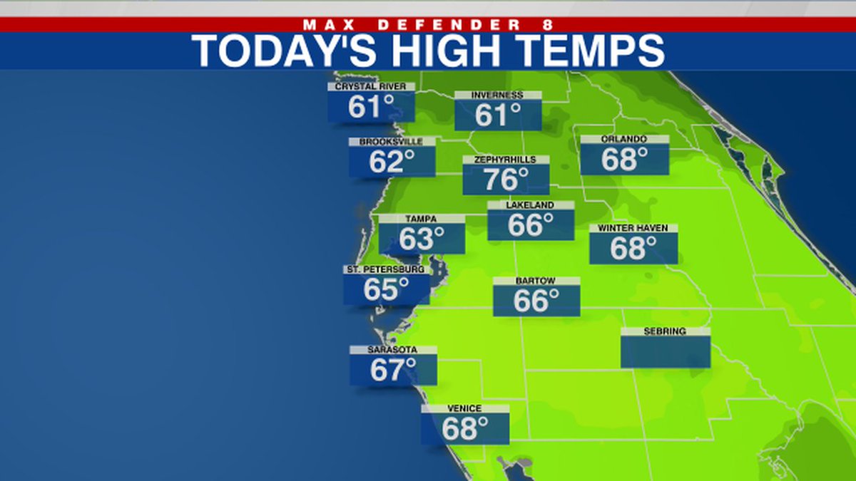 Amanda Holly on Twitter "These were today's high temperatures across