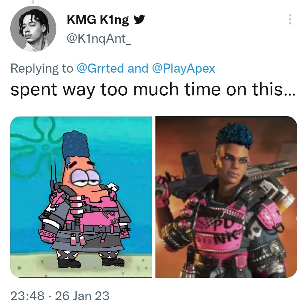 Grrted's tweet photo. This generated some BANGERS

Why are you all so skilled https://t.co/2i2Xk2CAK2