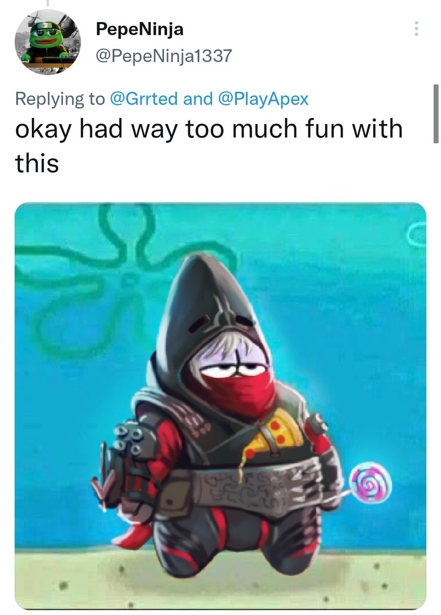 Grrted's tweet photo. This generated some BANGERS

Why are you all so skilled https://t.co/2i2Xk2CAK2