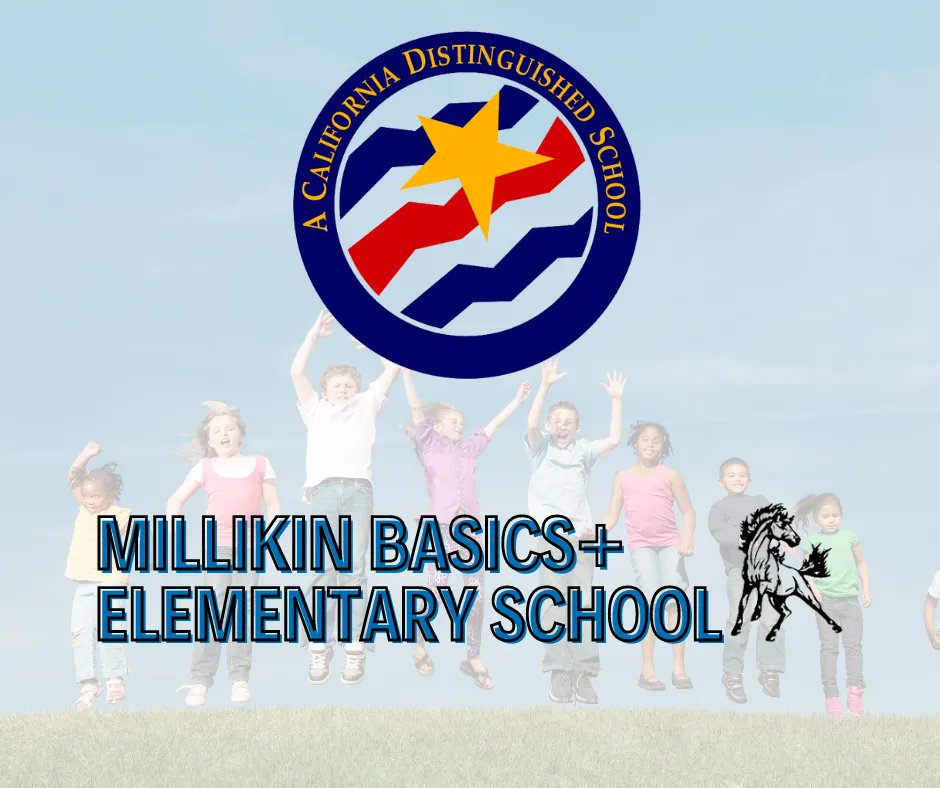 Congratulations to Millikin Basics+ Elementary School for being named a 2023 California Distinguished School. We are proud to celebrate this exceptional achievement! bit.ly/3WM7vLb #scusdproud
