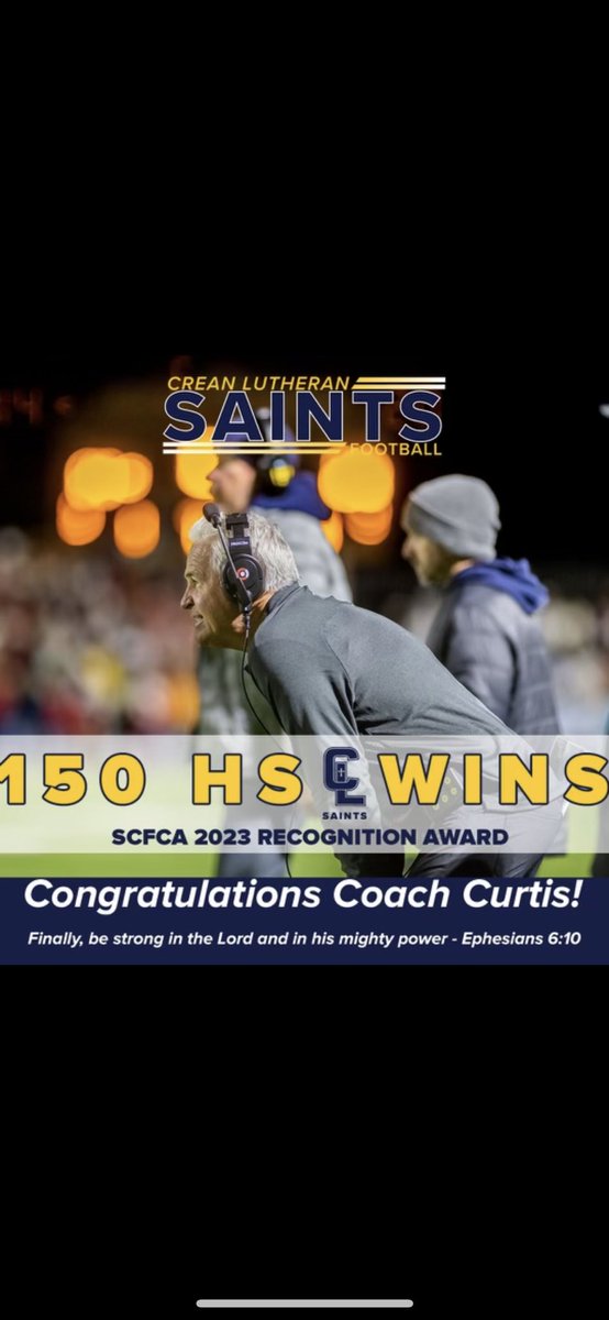 We are beyond blessed to have <a href="/coachcurtis7/">Rick Curtis</a> leading us.  Who wouldn’t want to play for this legend?  Colossians 3:23