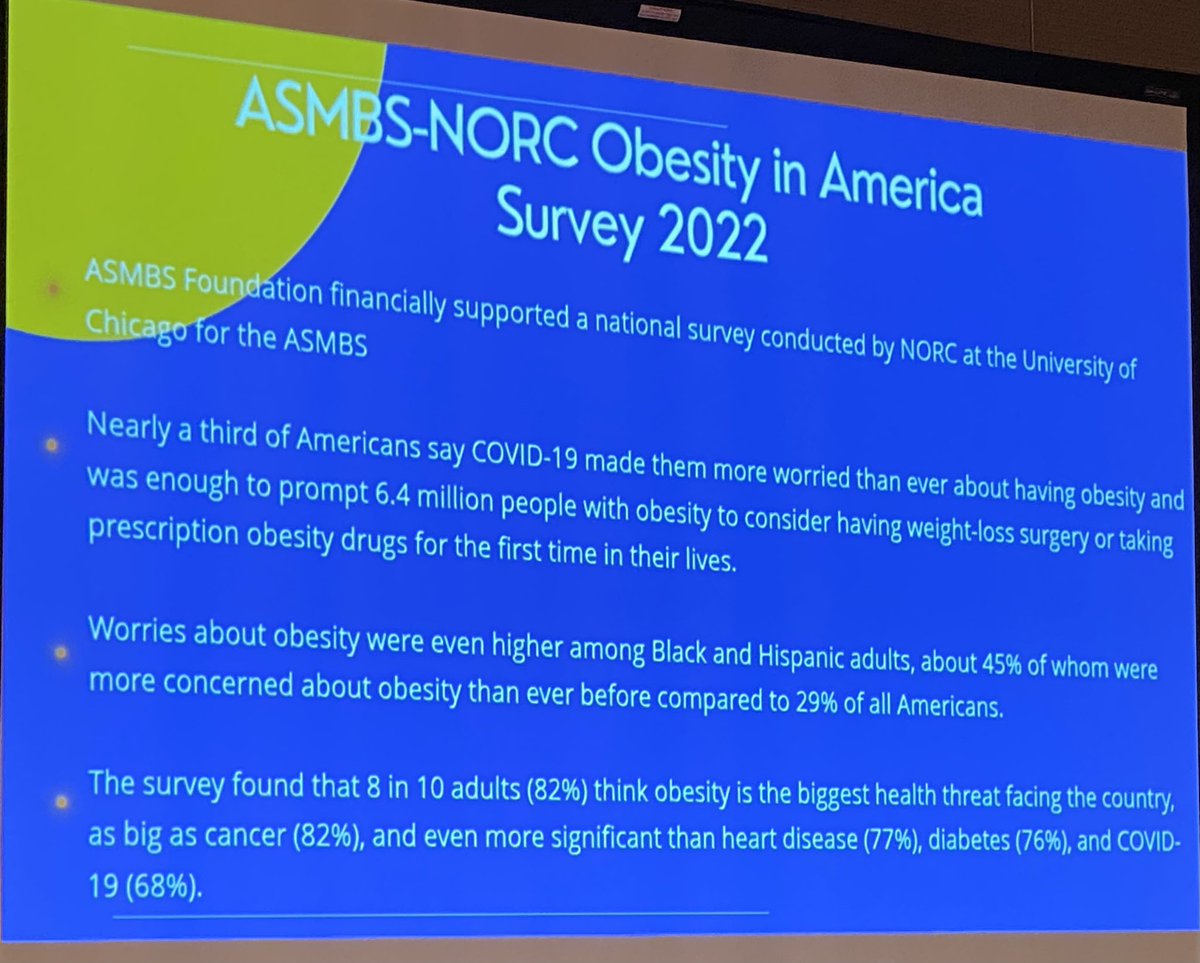 NeilFlochMD's tweet photo. Dr. Marina Kurian @marinakurian incoming President of the @ASMBS speaking at #COS23 #COS2023
Connecticut Obesity Summit
about New ASMBS/IFSO guidelines
ASMBS Focus designation
New Initiatives in the ASMBS
Multi-modal therapy Medications & Surgery https://t.co/GvA7xsYIUq