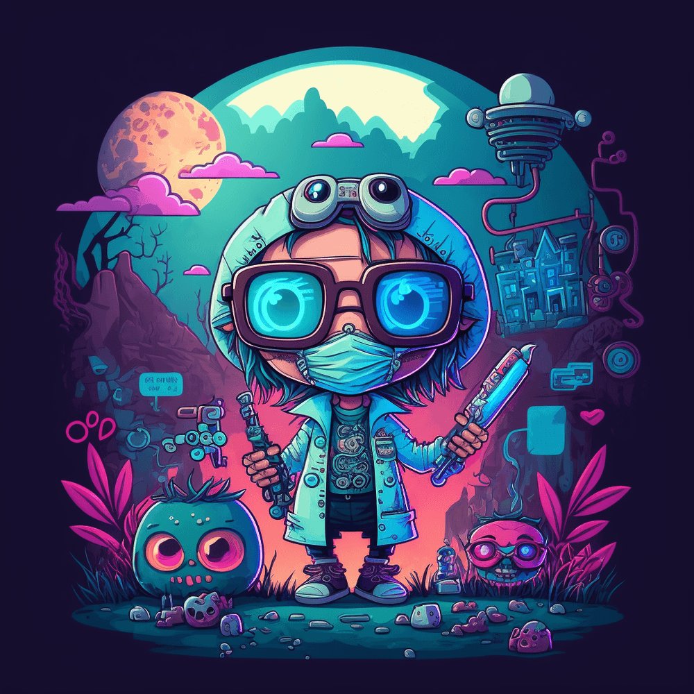 rixou_io's tweet photo. Wellness wizard 👨‍⚕️

✨ NFT Available on OpenSea ✨
https://t.co/6vJ6IcqAs6

#cyberpunk #art #artwork #drawing #cartoon #digitalart #digital #aiartcommunity #doctor #wizard #fantasy #openseanft #opensea #NFT #NFTCommunity #NFTGiveaways #NFTCollection #NFTarts #rixou https://t.co/6cdYYU6WUG