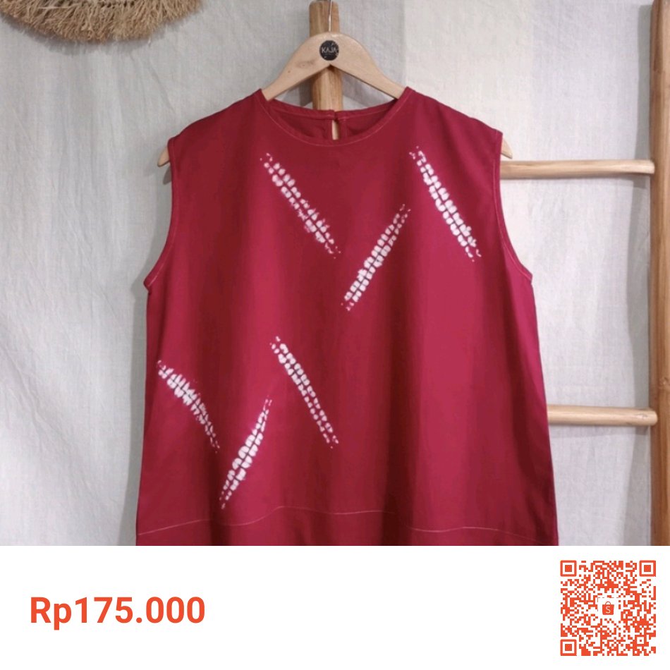Saya menjual Kaja Shibori - Blouse Wanita Sleeveless Shibori Marun (Naisha 04) seharga Rp175.000. Dapatkan produk ini hanya di Shopee! shope.ee/1fkTqDdLUH?sha… #ShopeeID