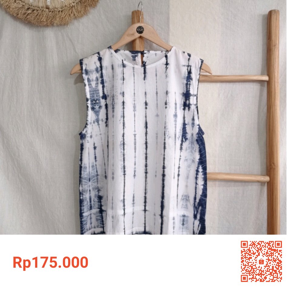 Saya menjual Kaja Shibori - Blouse Wanita Sleeveless Shibori Biru Navy (Naisha 02) seharga Rp175.000. Dapatkan produk ini hanya di Shopee! shope.ee/3poyQEq9OE?sha… #ShopeeID
