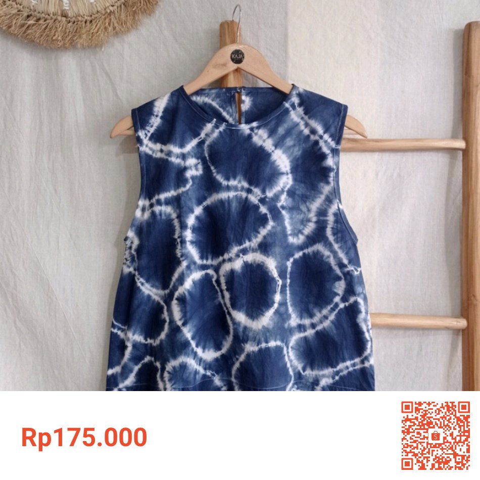 Saya menjual Kaja Shibori - Blouse Wanita Sleeveless Shibori Navy (Naisha 01) seharga Rp175.000. Dapatkan produk ini hanya di Shopee! shope.ee/6pSZzlVs0H?sha… #ShopeeID