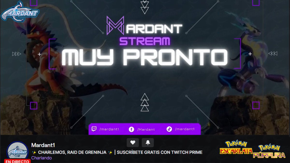 ✨Los espero en nuestro canal de Twitch, tenemos !lista y !sublista✨
twitch.tv/mardant1

 #PokemonScarlet &amp; #PokemonViolet
