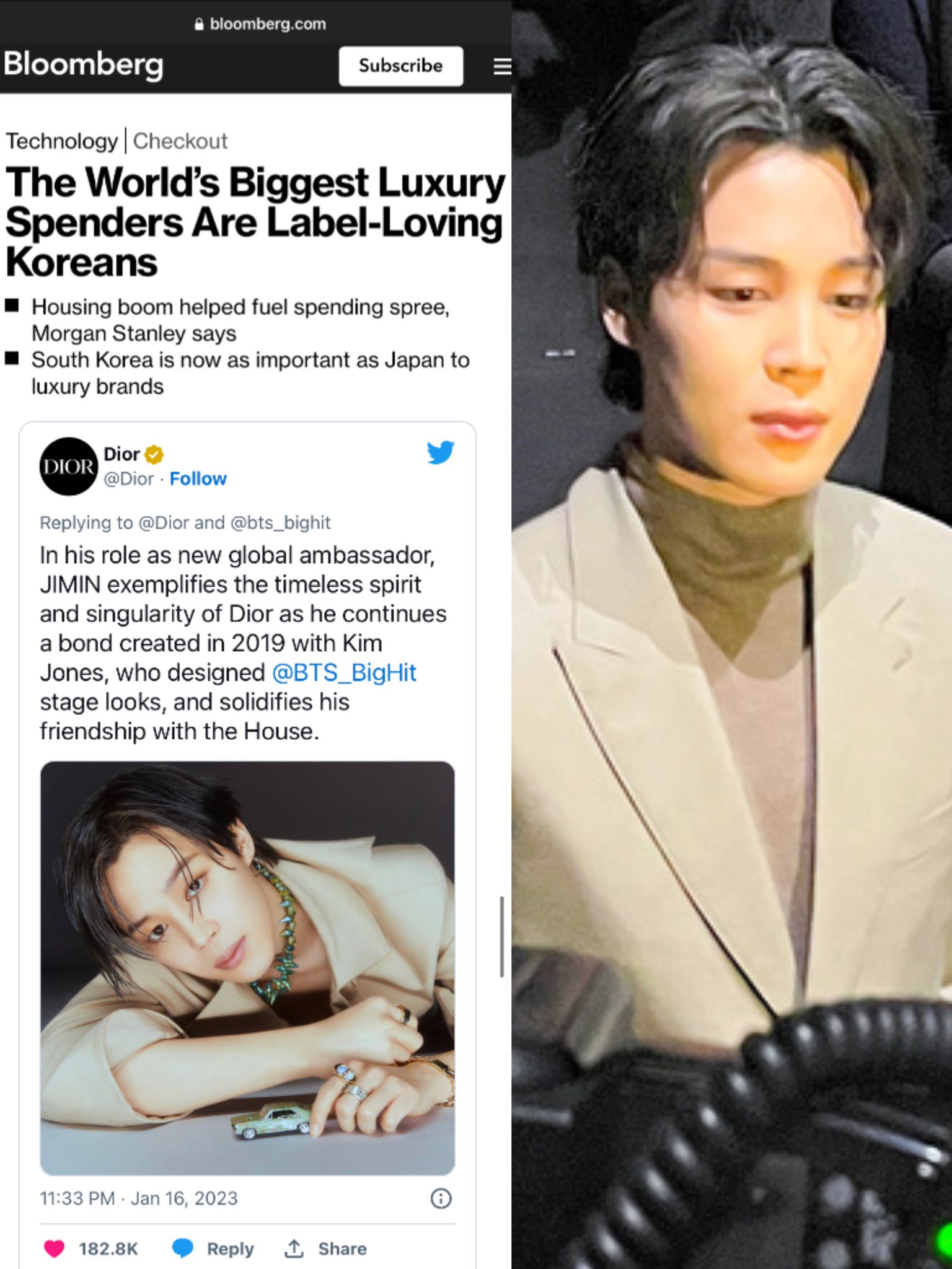 Jimin Global — Man of Luxury BTS Jimin shines as the ultimate