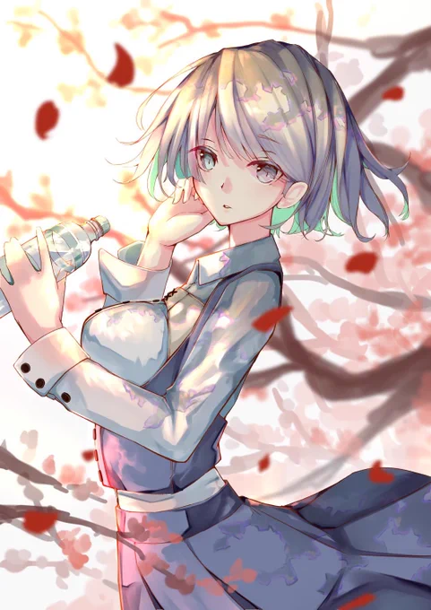 #あなたの春を待ってる作品を見せて2年ぐらい前に描いた絵ですが\( 'ω` )/最近寒いからはよ春こーい(*」'□`)」 