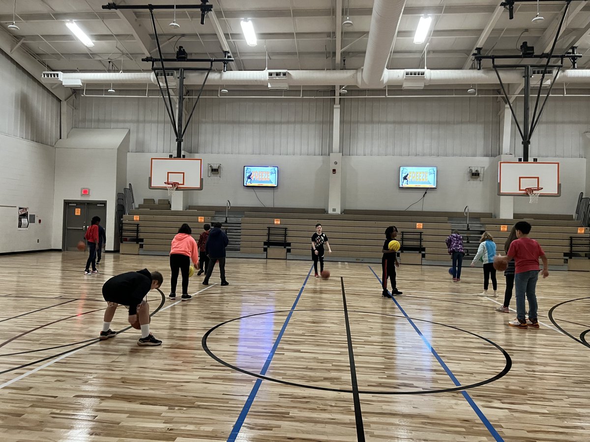 SouthHartES's tweet photo. New gym floors have been broken in this week!  Our students were so excited to get back in the gym for PE.  Please help us keep the floors in great shape by making sure your student wears appropriate shoes on PE days. https://t.co/7YzVFk7r8z