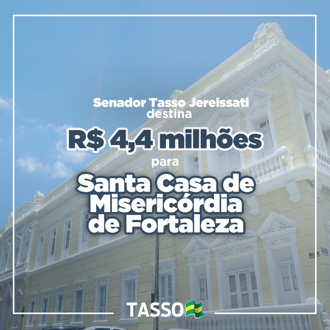 Destinei para a Santa Casa de Misericórdia de Fortaleza recursos do Orçamento da União de 2023, no valor de R$ 4.493.464,00. Investimentos na melhoria dos serviços de saúde prestados pela instituição.