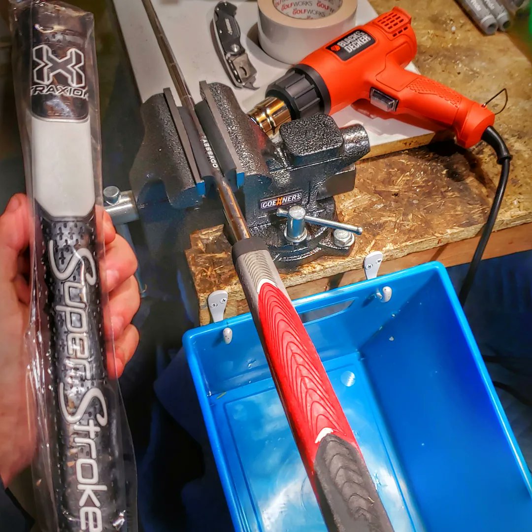 gripfastgolf's tweet photo. Did you know that you should replace your grips every year or every 40 rounds.

The most obvious sign of a worn grip is a slick, glossy feel/appearance. This old putter grip was way past that. But it got the Super Stroke upgrade 💪
.
.
.
#superstroke #odyssey #golf #golfgrip https://t.co/4rdAbrTBAH