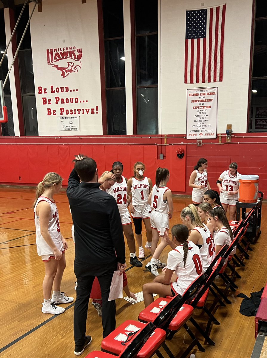 Milford Varsity Girls BKB hosted Collegiate Charter of Lowell & grabbed a solid “W” at Home, RAWK ON!$! @jcotlin @MilfordSchools @Chappy8611 @MHSBoosters2 @LauriePinto5 @HawkNationAT @jungle_mhs