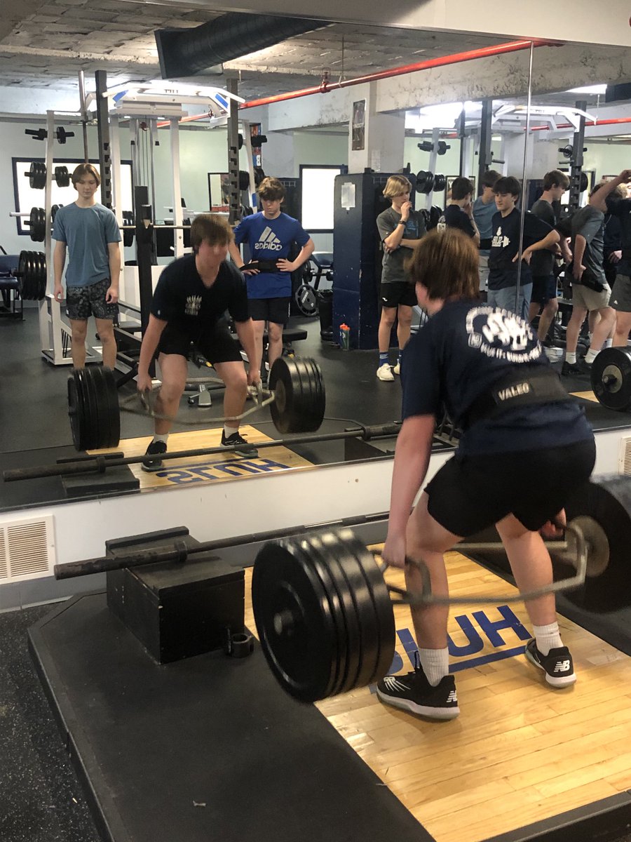 Super proud of our baseball guys working hard in the weight room. Today, all the freshman participants met or exceeded the deadlift standards for their school level. #BuildStrength #BuildConfidence #BuildTheBeast #AMDG