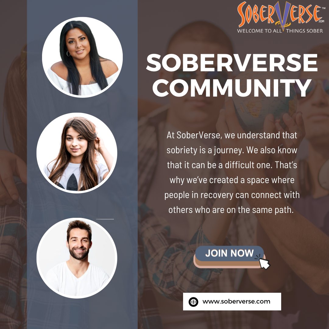 Whether you’re looking for sober support or someone to talk to, you’ll find it at SoberVerse. Join today! SoberVerse.com/community 
.
#mentalhealth #mentalhealthawareness #support #sobersupport #sobercurious #cryptolife #soberlife #sobercoin #addictionsupport #sobercoin #dryjan
