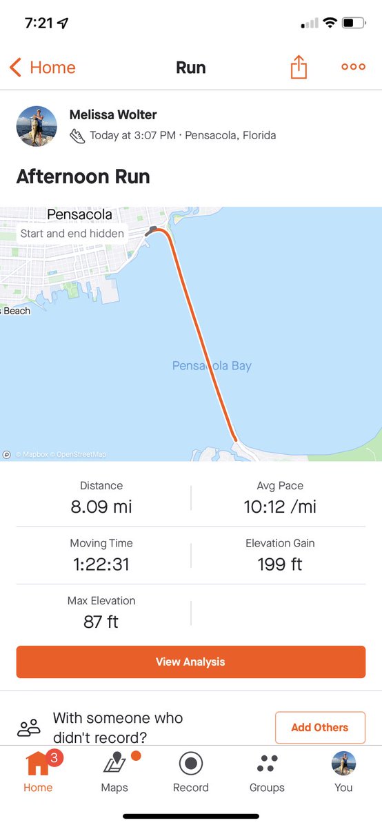 CoachWolterUWF's tweet photo. Sometimes you run when the tank is empty. Those are runs that make you feel so alive. Proud of my crew for kicking some 3 mile bridge tail, finishing in a brutal head wind. On to the next challenge! #UWFVB #RunPensacola #FitLeaders #DoubleBridgeTraining https://t.co/wXiKSdco3W