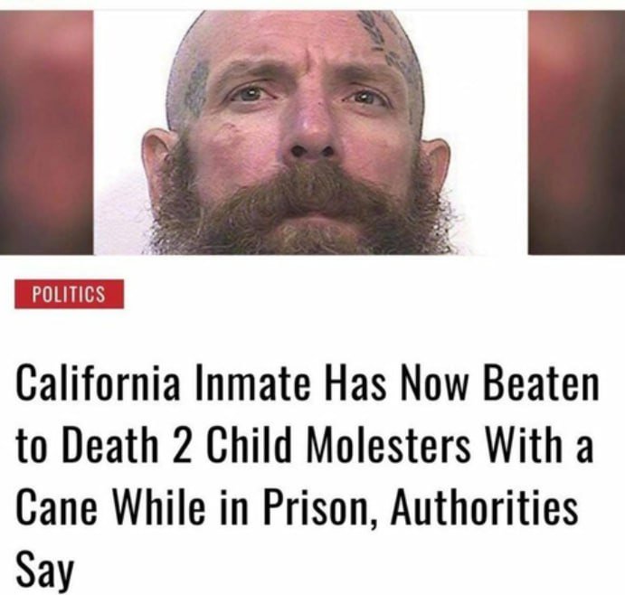joseya's tweet photo. @proudelephant All convicted pedophiles have to bunk with this guy https://t.co/PJA6Pybv5k