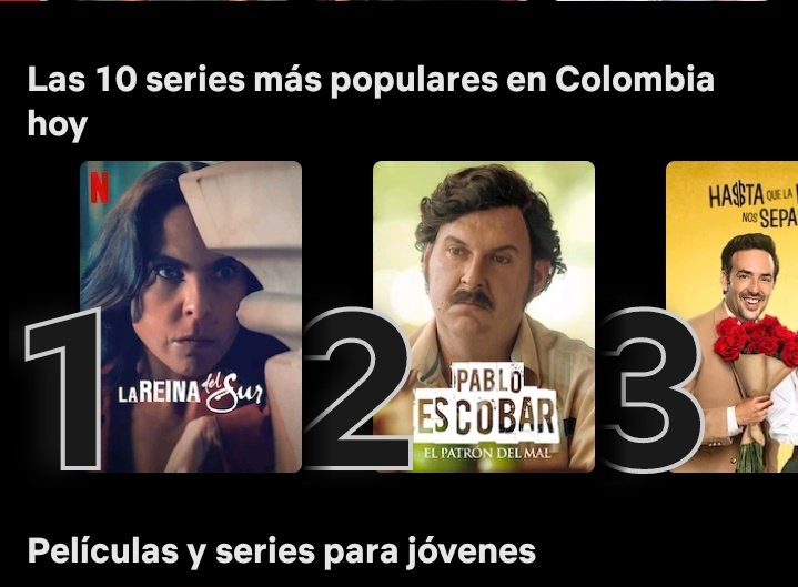 MDiazC12's tweet photo. ¿Quien ve tanto Pablo Escobar? Nunca baja del top 10. https://t.co/ADNbnY13Hu