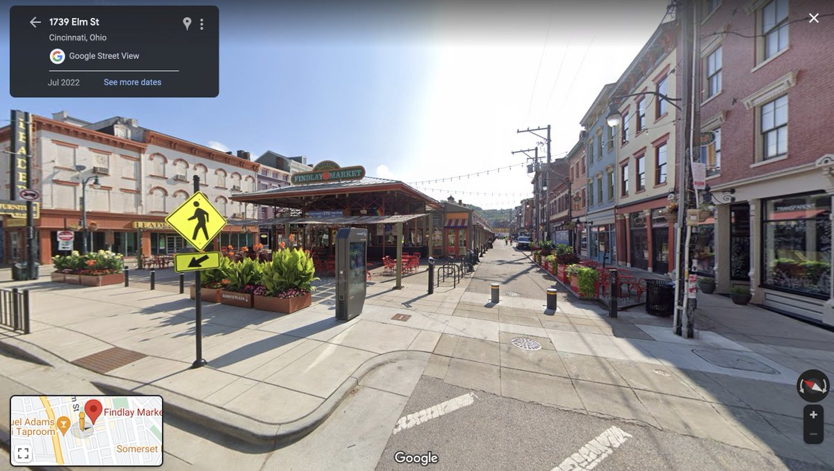 Google street view image of the entrance to the market.