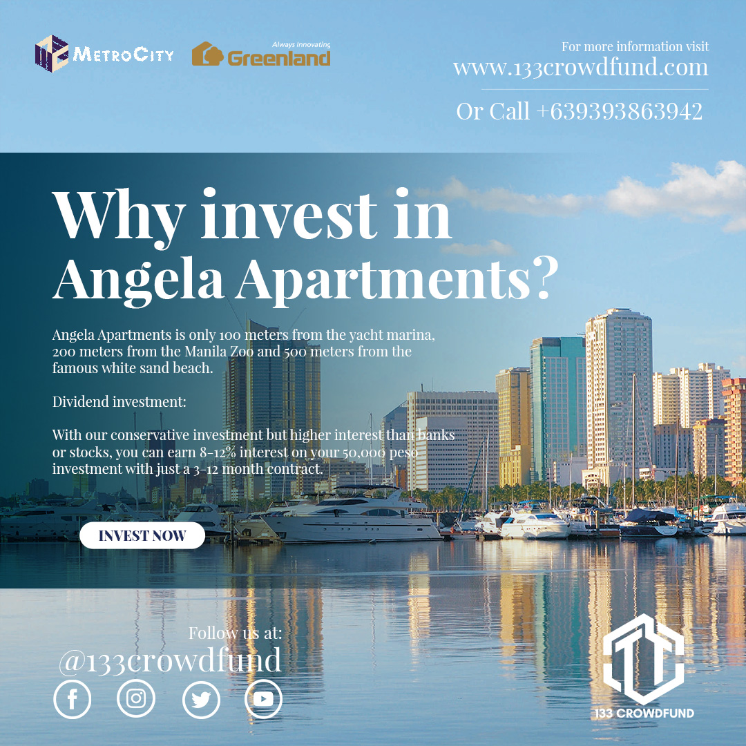 133crowdfund's tweet photo. Opportunity to invest in real estate in Manila's unique tallest building with steel structure construction.
Message us for more information, Go visit and register to our website https://t.co/6C21G85Dyx
#InvestNow #realestateinvesting #realestateinvestors #investment #realestateph https://t.co/xv0QuCVS5r