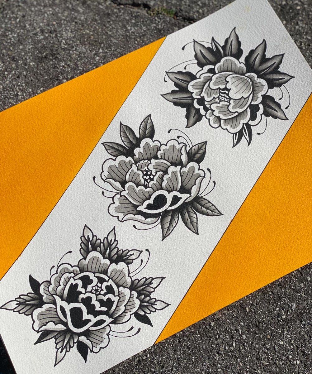 Erickforeman_'s tweet photo. Painted a peony flash sheet ❤️‍🔥 dm if you want to get one tatted💥 https://t.co/Ozgbuinbv1