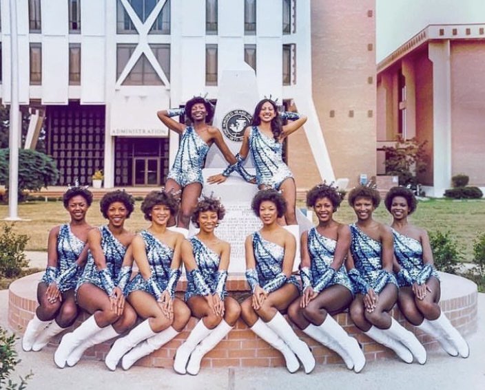 HBCUReunion's tweet photo. #TBT - The 1978 edition of the Prancing J-Settes from the JSUโs "Sonic Boom of the South", the "Thrill of a Billion Eyes" pose for a picture!
๐ ๐ค ๐ ๐ค
#jsutigers #prancingjsettes #theeilove #theethrill #hbcudance #hbcudancers #blackgirlmagic #hbcumade #hbcuexcellence https://t.co/IHvxtqSFbU