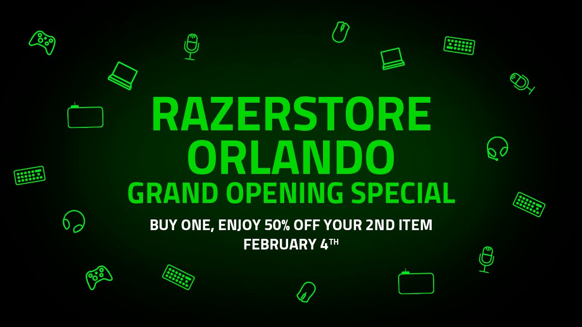 RazerStore on Twitter "Greetings Orlando! To celebrate the grand