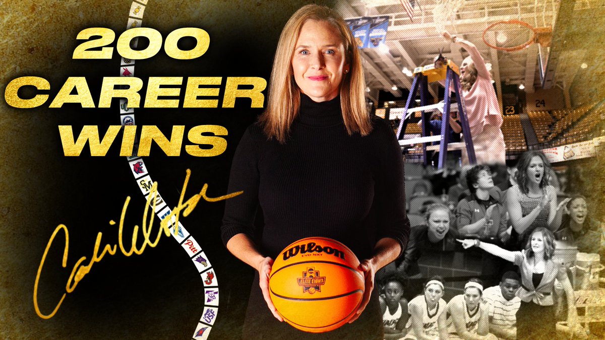 Sweet victory.

With that final over Fort Hays State, that is career-win No. 200 for <a href="/GriffonWBB/">Griffon WBB 🏀</a> Head Coach <a href="/CandiWhitaker5/">Candace Whitaker</a>! Congratulations, Coach W!

#CandiLand🍬 | #StayGold🔔