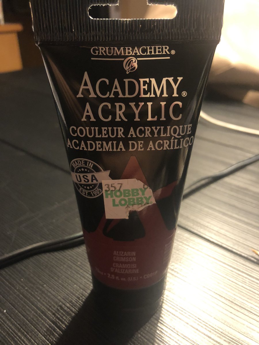 ClareRivetti's tweet photo. @GrumbacherArt tried using one of your products and it looks absolutely abysmal, no coverage at all and super watery. completely ruined my project https://t.co/Czyc4BMvWi