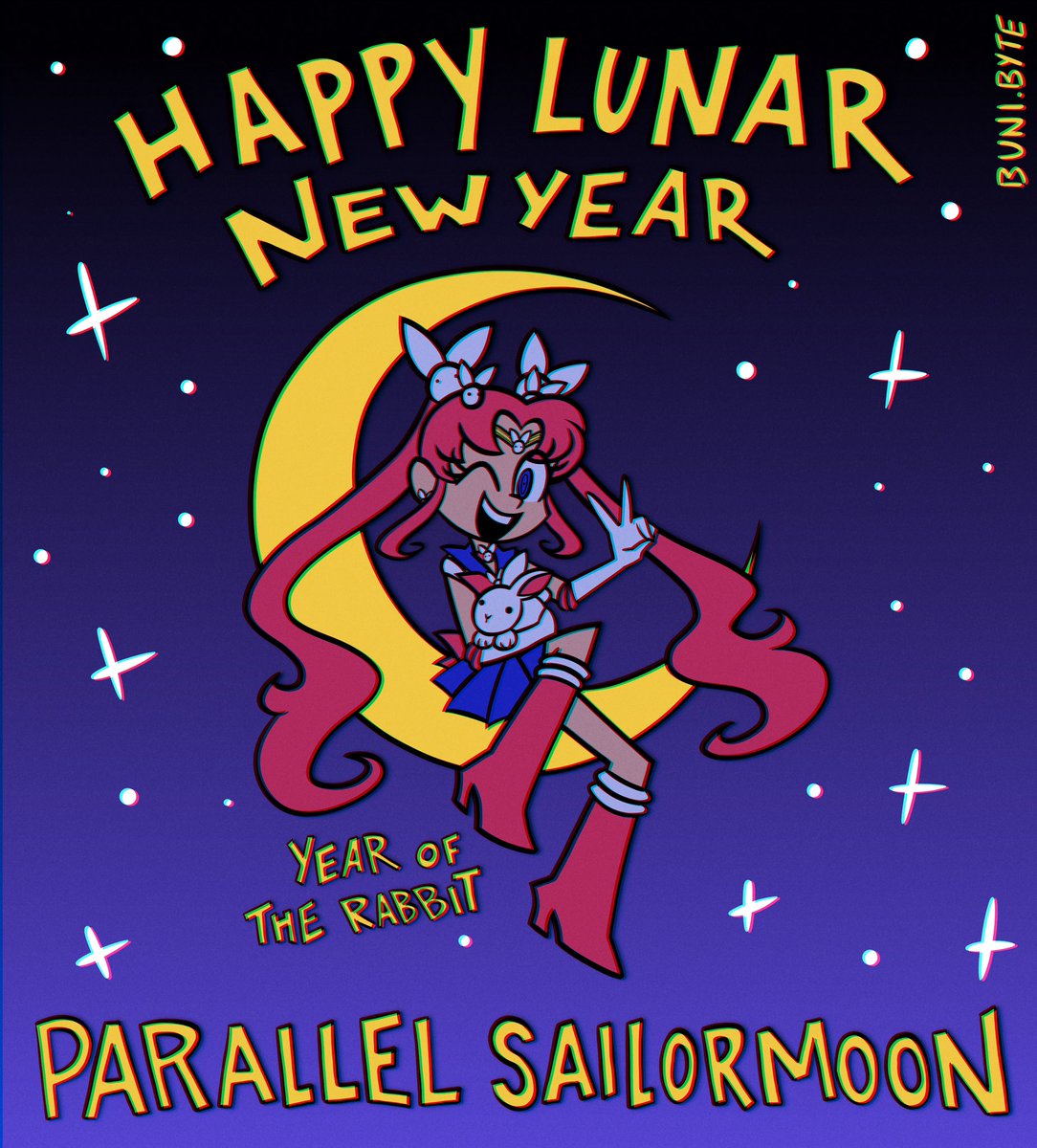 BuniByte's tweet photo. Happy late #LunarNewYear
I thought I’d draw parallel #SailorMoon https://t.co/gJHTyN239g