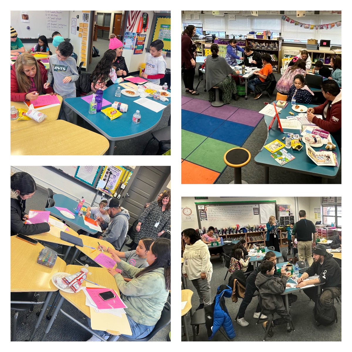 ColumbineES's tweet photo. Thanks to our families, community members, staff, &amp; students for great classroom conferences. Former students made us smile, too! Extra thanks to Jersey Mike's on Hover for a tasty meal! @KarlaAllenbach #SkylineCommunityStrong #StVrainStorm @SVPriorityPrgms https://t.co/9jhyrc3DG7
