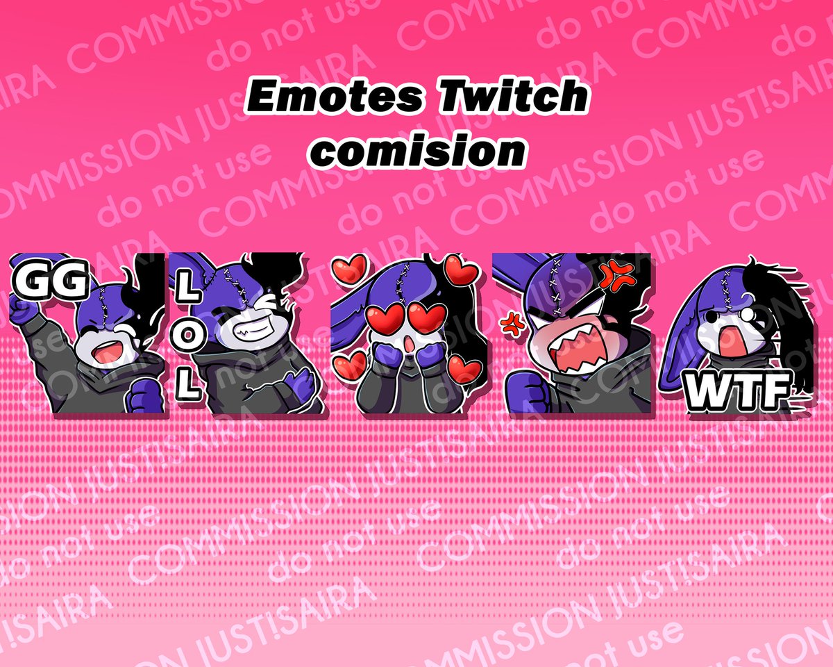 LaCabraCopetuda's tweet image. Y seguimos avanzando con las comisiones!✨ 
Está vez un packsito de emotes de twitch para @RoberLeyenda 
.
.
.
.
.
#emotesdesigner #twitch #commissionsopen #commissionopen #ComisionesAbiertas