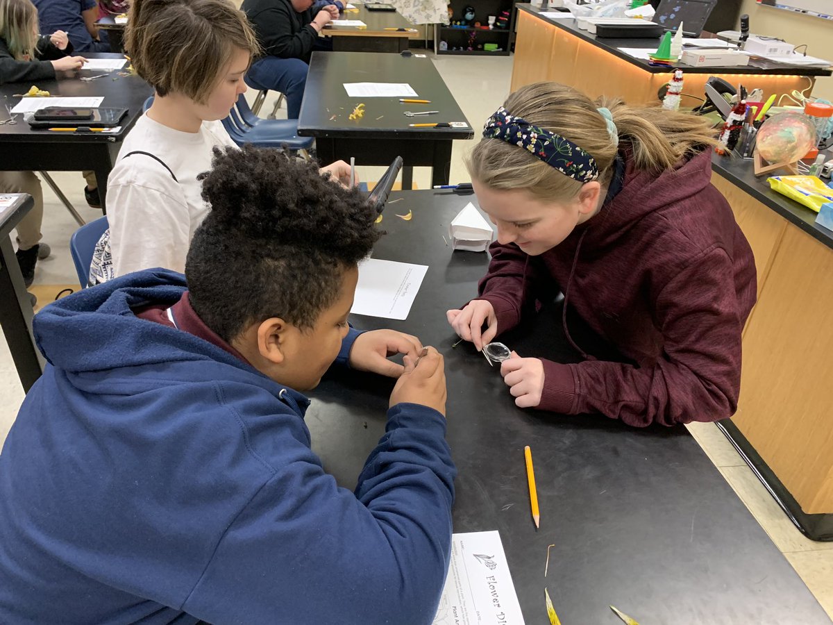 KatieTheWXLady's tweet photo. Our 6th grade scientists had a blast dissecting flowers today! 🙌✂️🌸🔬 #sciencerules #flowerdissection #wpsproud @WichitaUSD259 @MarshallUsd259 https://t.co/A7FYeFwbiZ