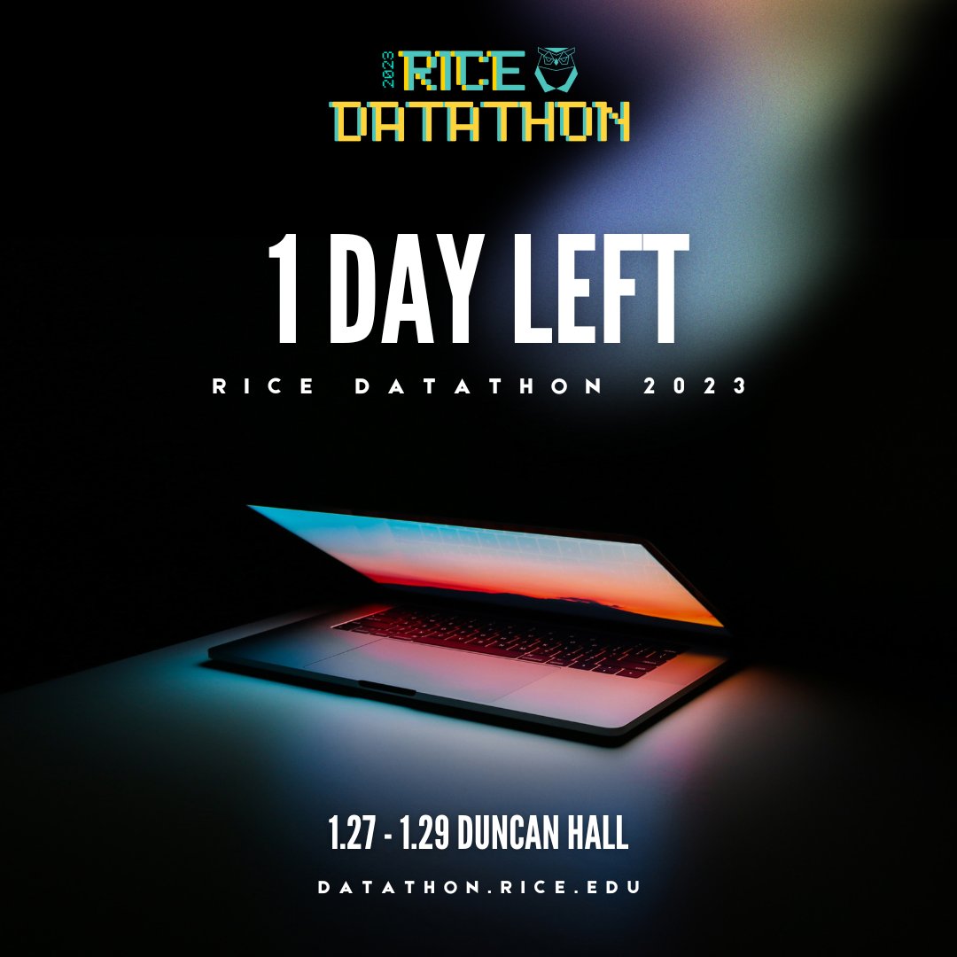 RiceDatathon tweet picture