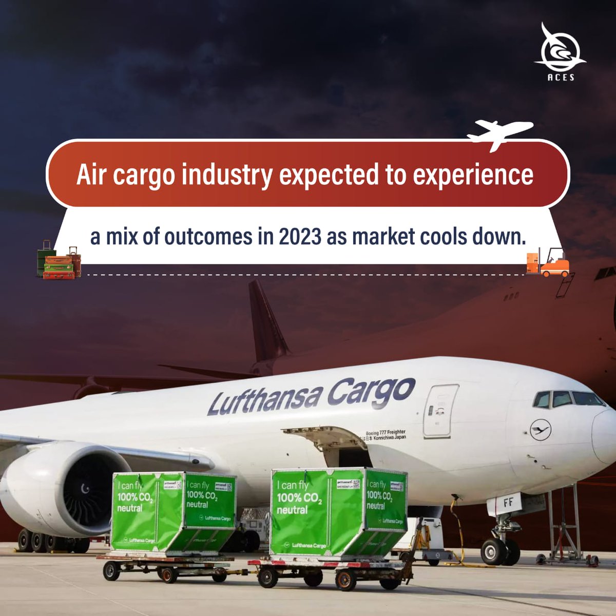 AcesAviationBkk's tweet photo. ✈ Get ready for a year of ups and downs in the air cargo industry! As the market begins to cool down in 2023, expect a mix of outcomes.
Find out more here! https://t.co/L0gsCqGPLZ
#aircargo #aircargoindustry #shipping #airfreight #freightcost #marketoutlook #inflation https://t.co/WWQgDIdHa6