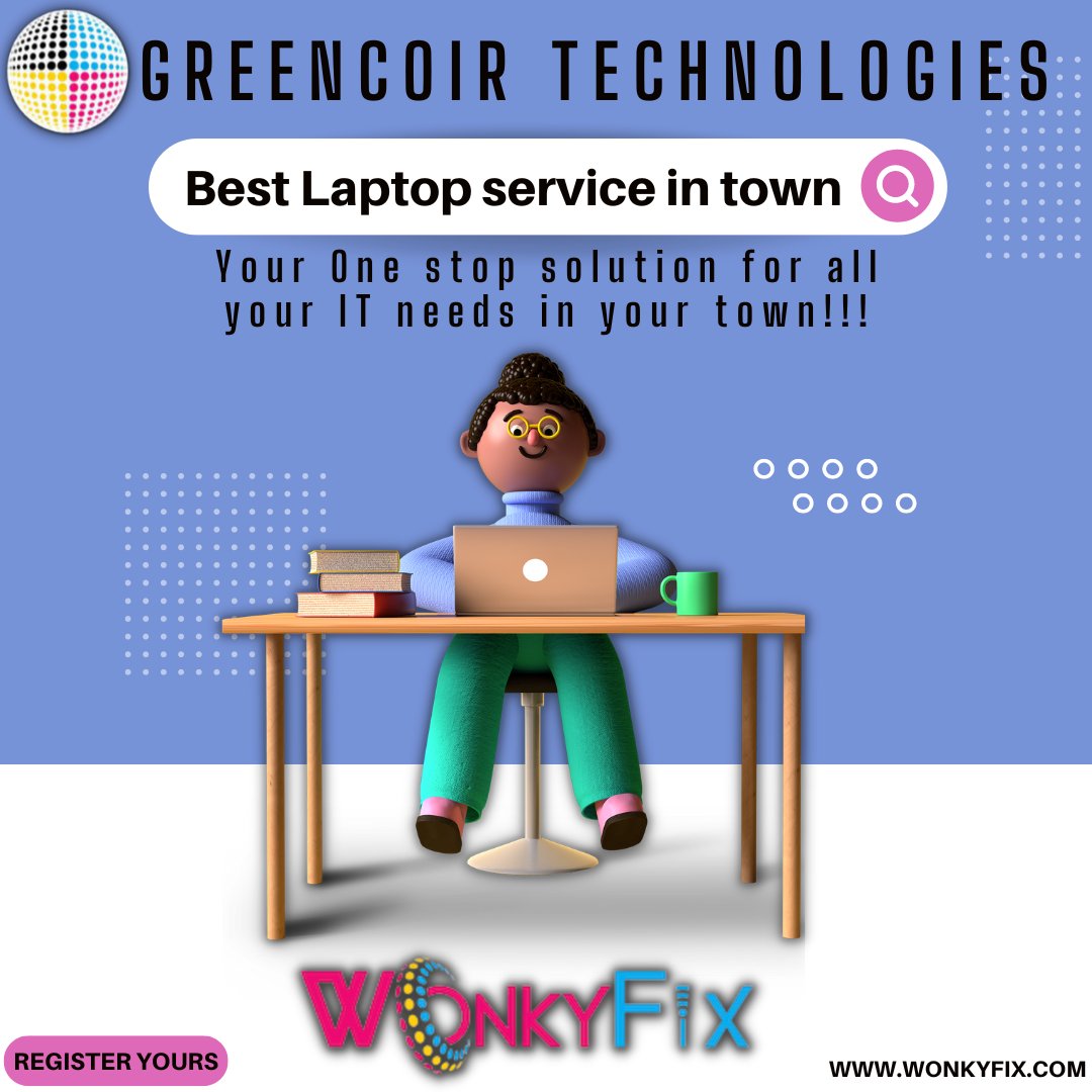 RenukaSood14's tweet image. We Speak Computer Better!!!
Reach out to us on wonkyfix.com 

WonkyFix Powered by Greencoir-Technologies Pvt.Ltd 
One Stop Solution for all your IT needs 

#pcrepairservice
#Softwareinstallations 
#Partsreplacement 
#Hardwareupgradation 
#Virusremoval