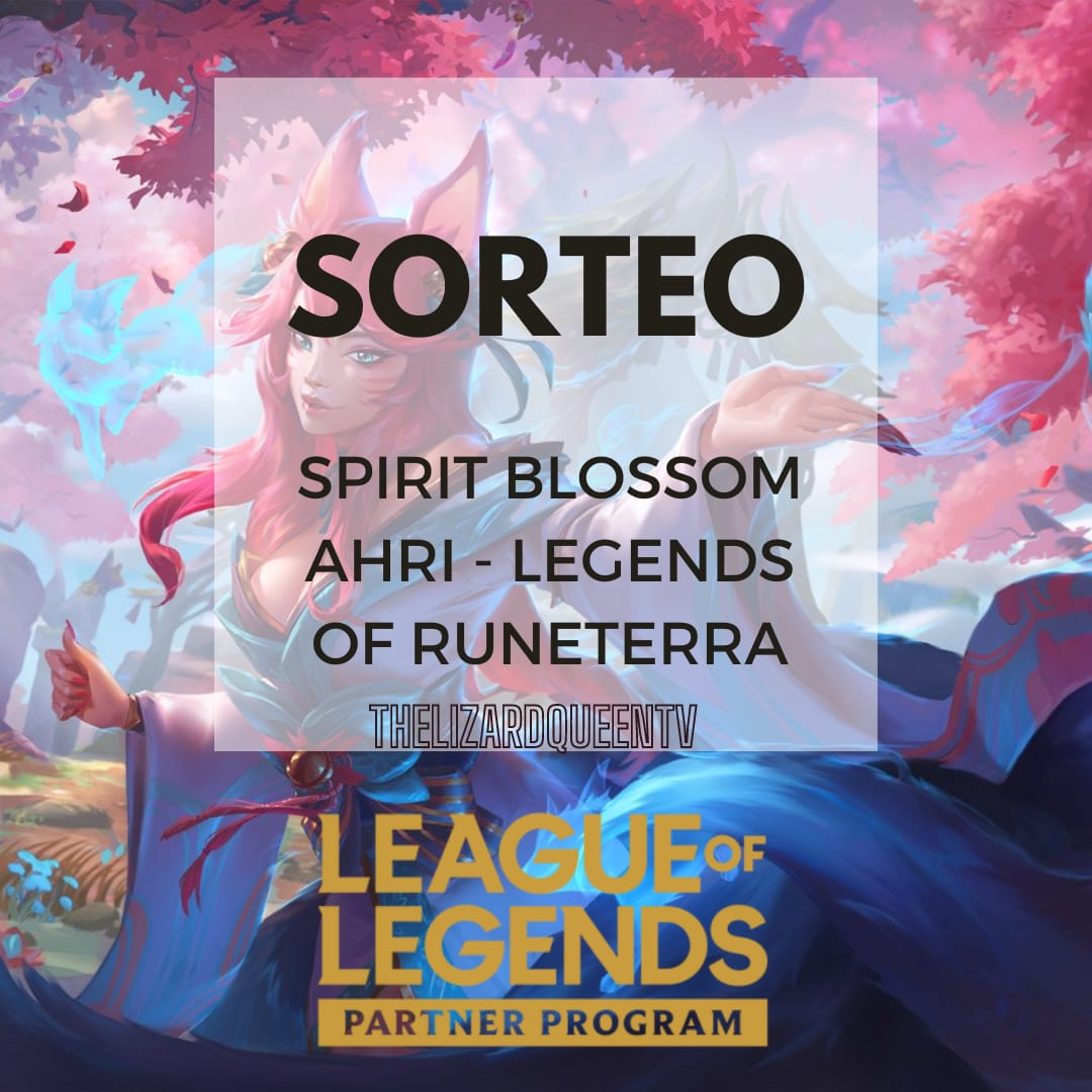 TheLizardQueenT's tweet photo. 🎁SORTEO 10 SKINS AHRI SPIRIT BLOSSOM (LoR)🎁

Requisitos:
- Dar like &amp; RT
- Seguirme
- Comentar Riot ID

Finalizar el 30/01 ¡Mucha suerte! https://t.co/usZwjgdgaa