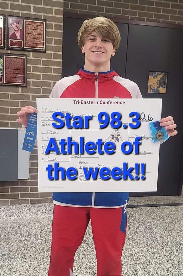 We would like to congratulate Bradin Daniels for being named the Star 98.3 athlete of the week! Congratulations Bradin!